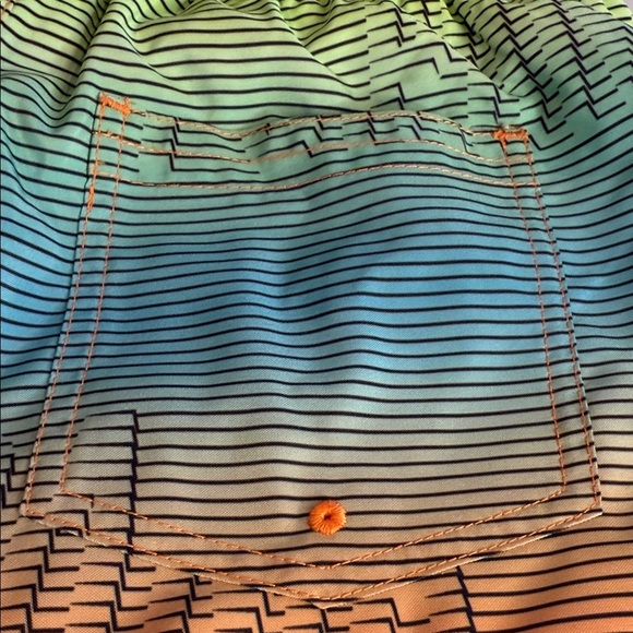 Puma Multicolor Striped Lined Swim Trunks Shorts Boys Size XL - Picture 11 of 13
